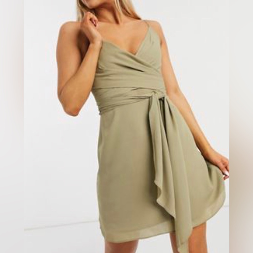 NWT women’s ASOS wrap mini dress - Picture 1 of 4